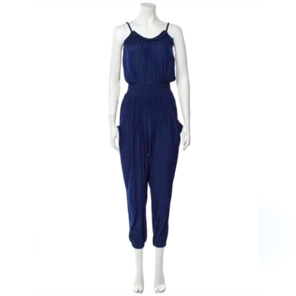 Jumper Ramy Brook Women's Blue Jumpsuit. Size S. Adjustable Straps